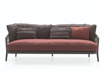ERICA '19 - 3 seater fabric garden sofa by B&B Italia Outdoor - view 2